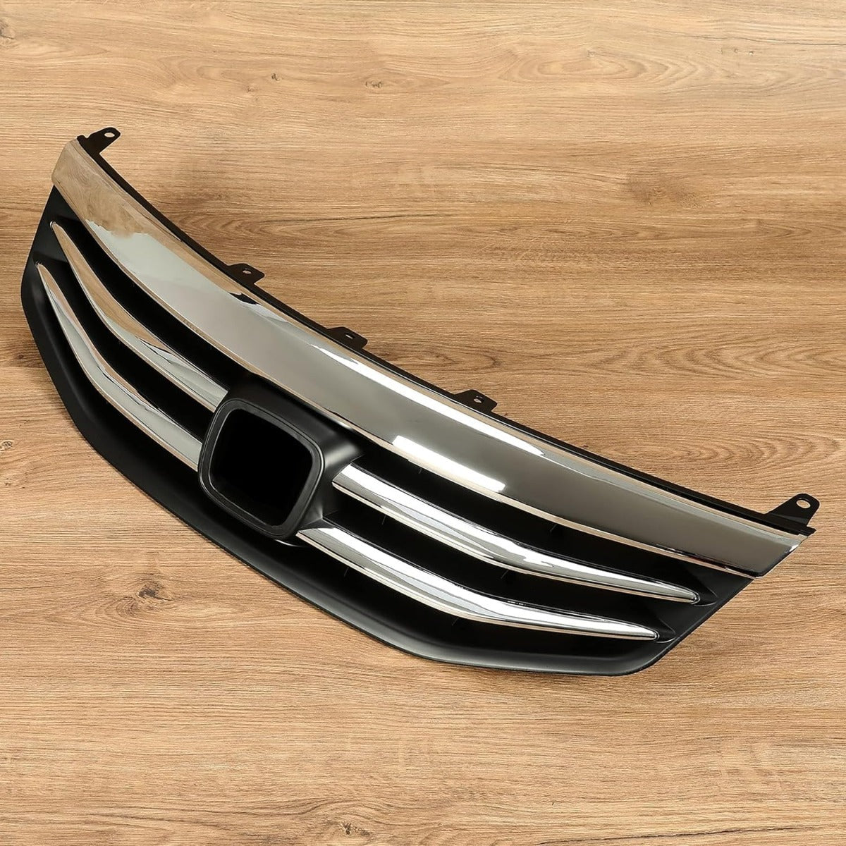 Chrome Front Bumper Grille Grill Compatible with 2011-2012 Honda Accord Sedan 4 Door Replacement for HO1200203 71121TA0A11 Upper Hood Grill