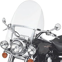 29inches x 22inches Motorcycle Windshield Compatible With 1994-2024 Harley Davidson Touring Road King FLHR FLHRS FLHRCI w/Bracket Mounting Bracket Detachable Quick Release Clear WSD-06