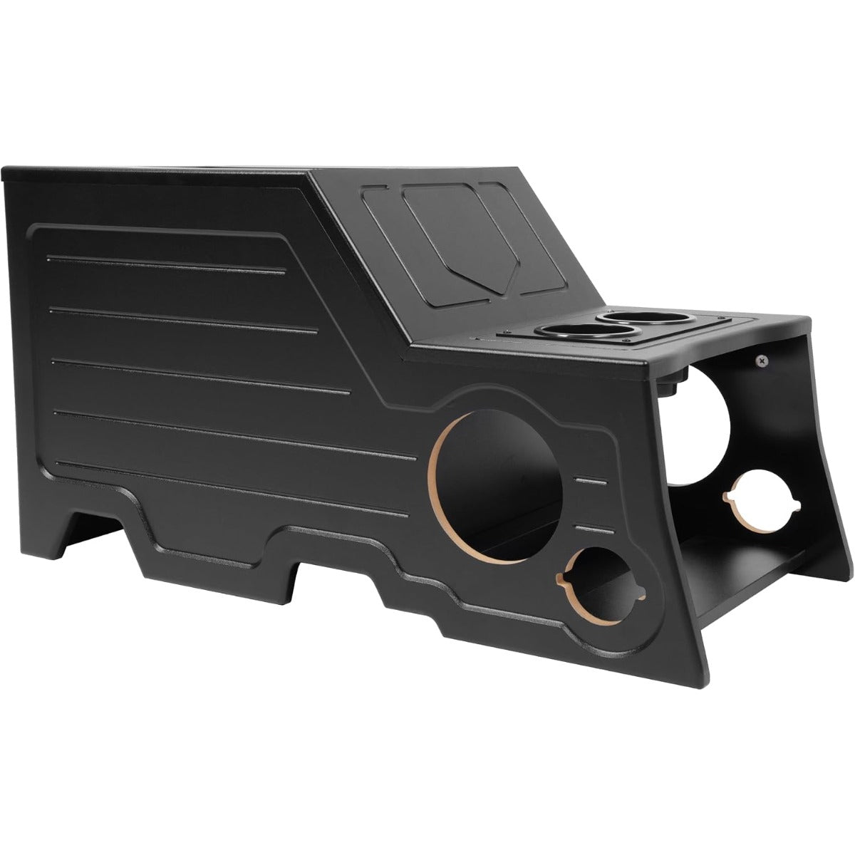 Center Console Subwoofer Box Compatible with 2006-2008 Dodge Ram | Crew /Single /Quad Cab MDF+Plastic(ABS) Black Center Console Subwoofer Box