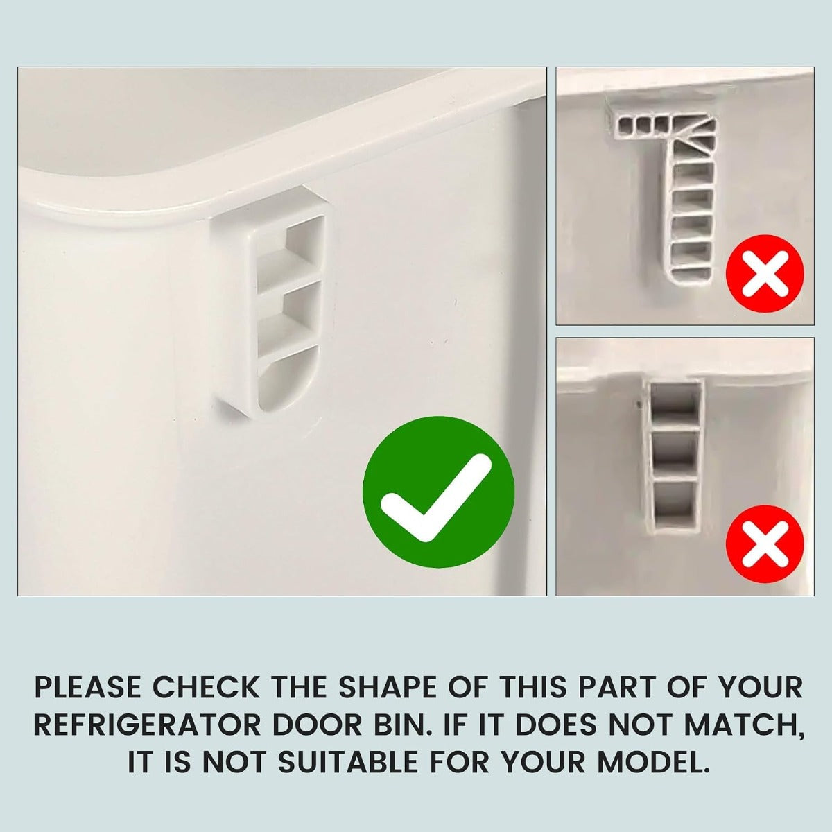 Kojem DA97-12650A Refrigerator Door Shelf Bin Compatible with Samsung Refrigerator (Right Side) Fridge Shelf Replace DA63-07104A DA63-06963A RF263beaesr RF260beaesr AP5620330