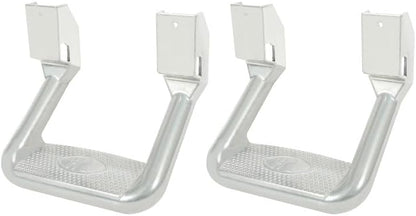 Universal Side Step Compatible with Chevy (Chevrolet), Ford, Toyota, GMC, Dodge RAM, Jeep, Set of 2, Polishing Aluminum Silvery LYAM-634-1