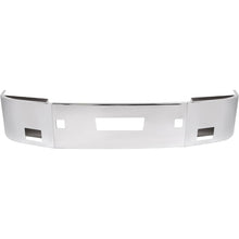 ALMULOO Front Bumper 3Pcs Comaptible with 2006-Up Peterbilt 386 Steel Chrome Silvery