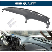 Load image into Gallery viewer, Dash Cover Overlay Compatible with 1998-2001 Dodge Ram 1500, 1998-2002 Dodge Ram 2500 Base/Dodge Ram 3500 Base Trucks Gray Dashboard Dash Cap Pad Bezel Molded Protector LYAP-299S-2

