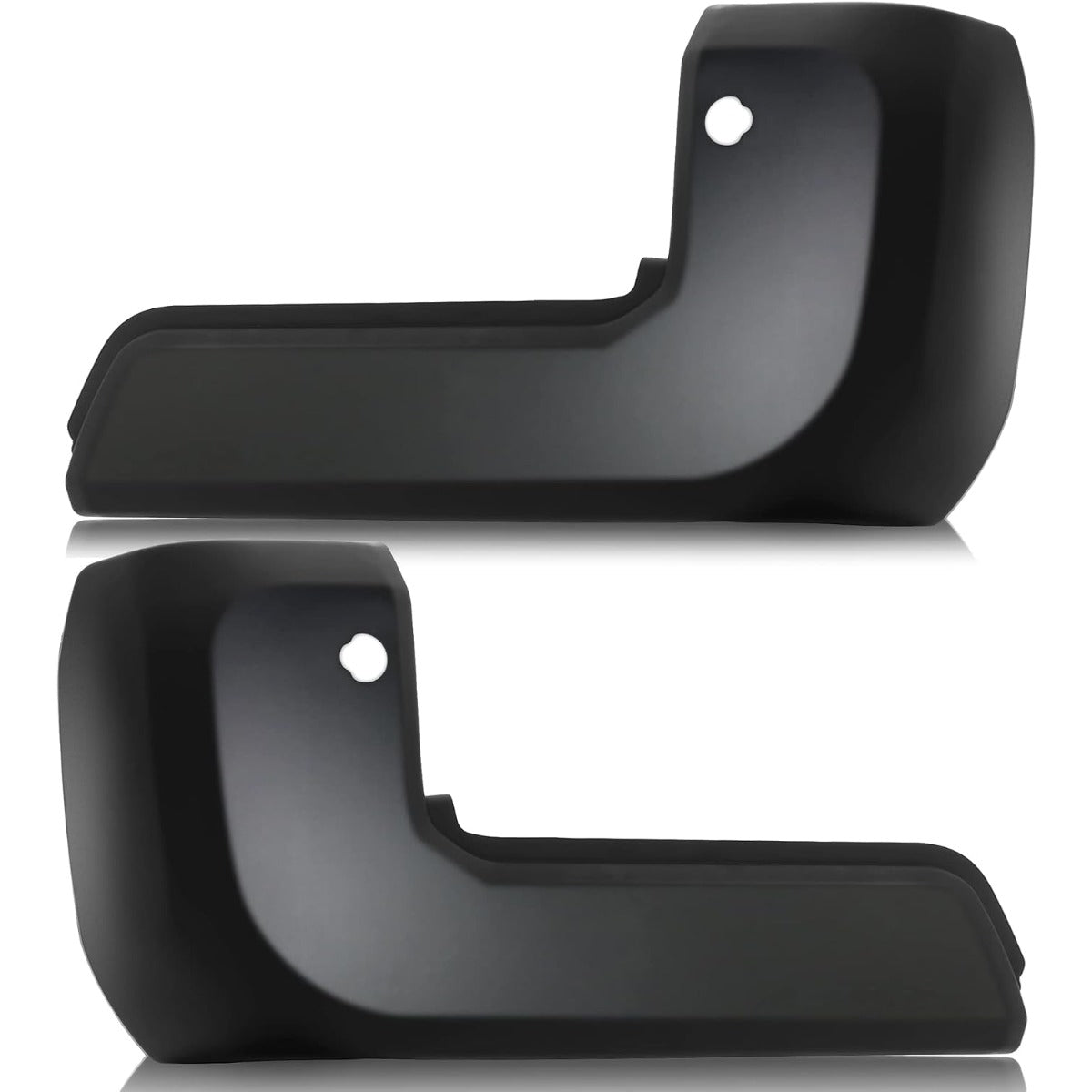 Kojem Rear Bumper End Caps Pair Compatible with 2016-2023 Toyota Tacoma Replacement for TO1104138 TO1105138 5215604900 5215504900 W/Parking Aid Sensor Hole Matte Black