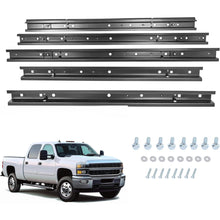 Truck Bed Crossmember Repair Kit Compatible with 2001-2006 Chevrolet Silverado 2500 HD Floor Support Rails Electrophoresis Steel Black
