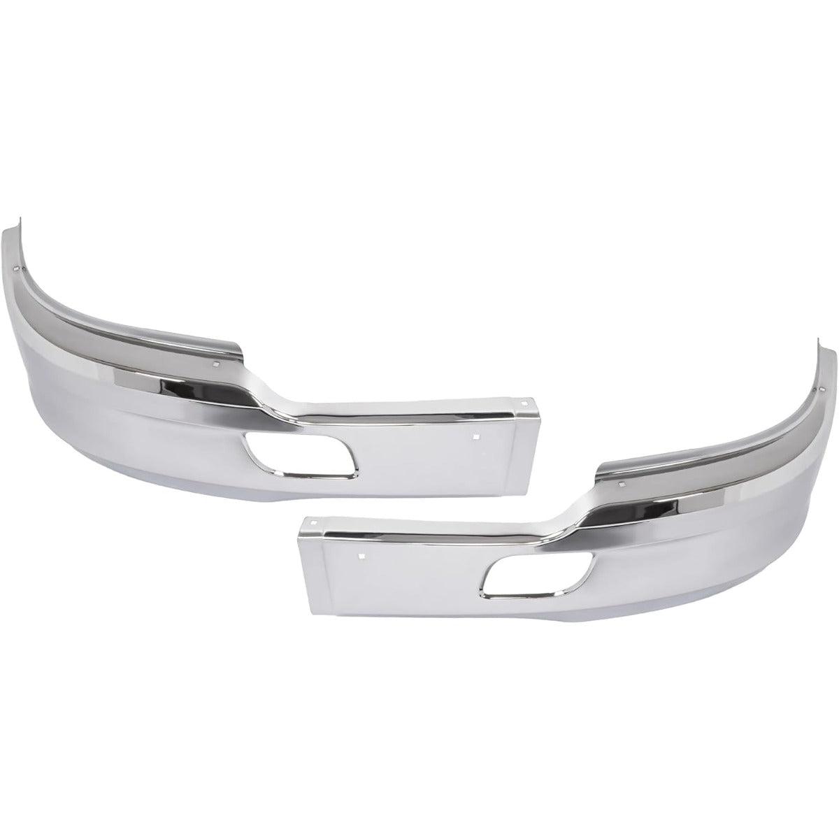 ALMULOO Front Bumper Corner Compatible with 2013-2021 Kenworth T680 with Bracket Replace for KEN08-0001CH-L KEN08-0001CH-R Steel Chrome- Left & Right Side