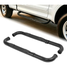 Side Steps Compatible with 1997-2003 Ford F-150/F-250 LD Regular Cab (Include 2004 Heritage) Running Boards Step Bars Steel+Plastic Powder Coated Black
