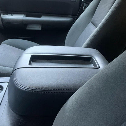 Center Console Armrest Lid Compatible with 2007-2014 Chevy Avalanche Silverado Suburban Tahoe Yukon Sierra Black W/Latch Replacement for 15217111, 15941534, 19328718