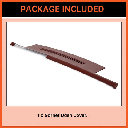 Molded Dash Cover Compatible with 1992-1994 Blazer/1988-1994 GM Trucks Pickups C1500 C2500 C3500 K1500 K2500 K3500 Chevy Suburban Yukon Dashboard Cap Bezel Panel Lid Instrument Cluster Garnet