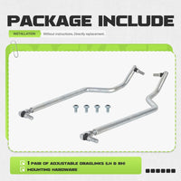 Load image into Gallery viewer, KUAFU Pair Steering Drag link Tie Rod Compatible with John Deere L100 L105 L107 L108 L110 L111 L118 L120 L130 G110 Tie Rod Set Draglink Steel Replacement for GY20491 GY20492
