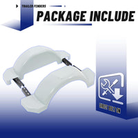 Load image into Gallery viewer, ‎Set of 2 Single Axle Trailer Fenders 13&quot; Wheels Tire Skirt Boat (Gray) LYAP-274S-3
