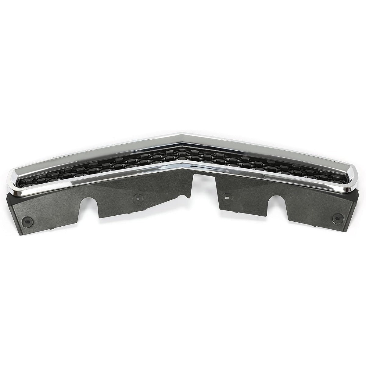 Upper & Lower Grille Compatible with 2010-2015 Chevrolet Chevy Equinox Replacement for 25798744 25798747 GM1200622 GM1200621 Black Chrome Grille Assembly