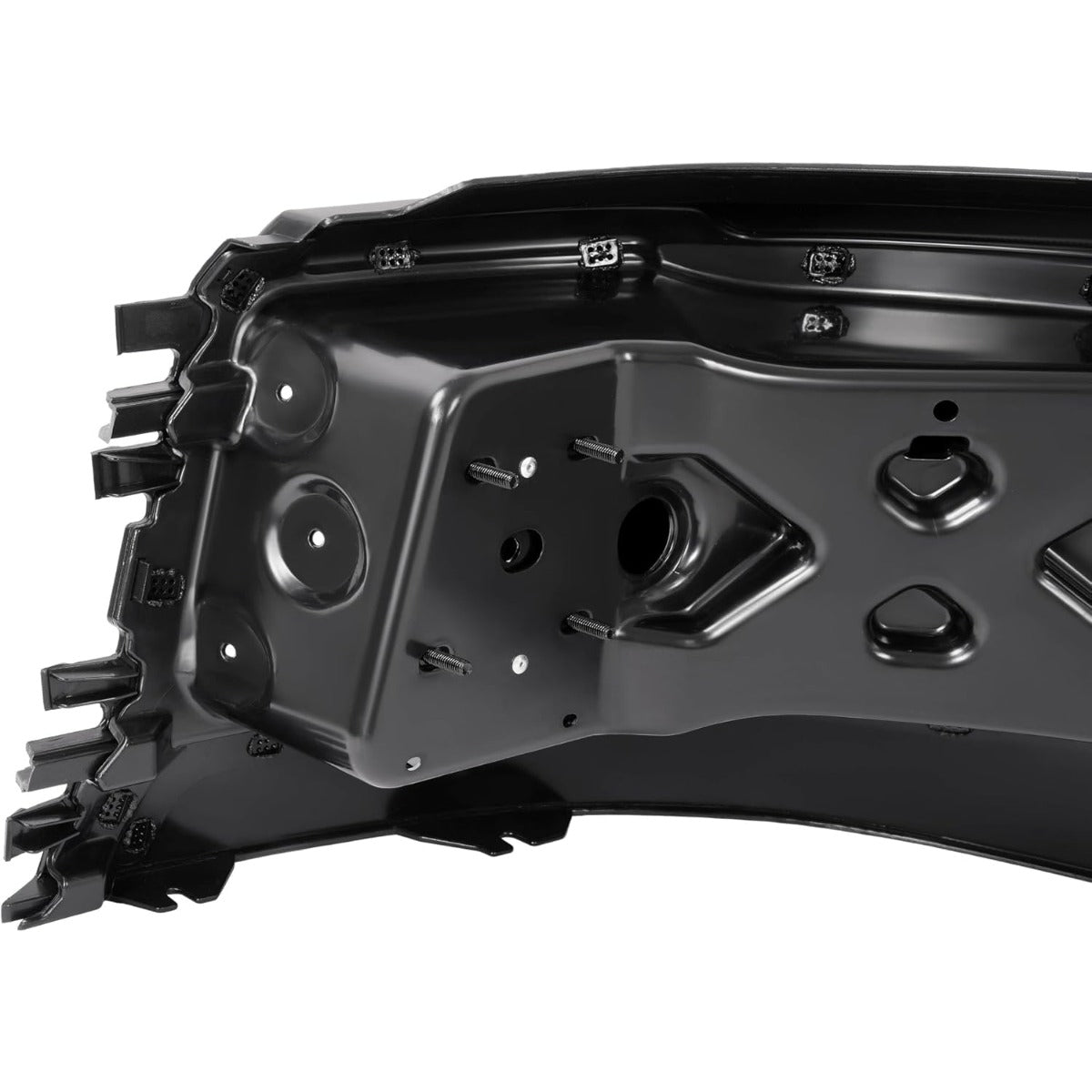 Bumper Corner Compatible with 2004-2018 Volvo VNL 300 430 630 670 730 780 Bumper Extension Corner w/Fog Light Hole Plastic ABS Painted Matte Black Right Side