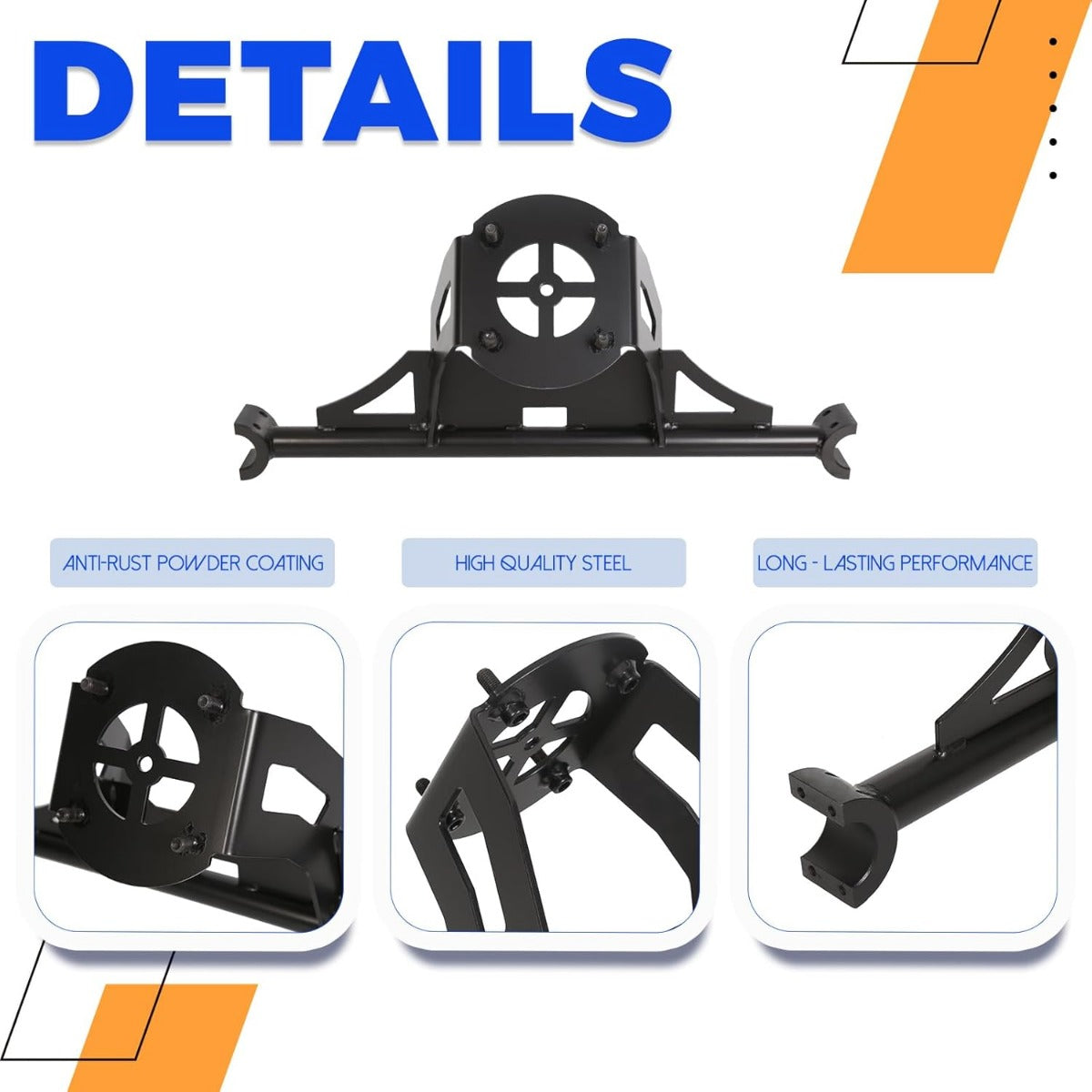 Spare Tire Carrier Rack Mount Heavy Duty Compatible with 2014-2023 Polaris RZR XP 1000 XP Turbo XP 4 1000 UP to 30 Inches TIRE LYPS-039