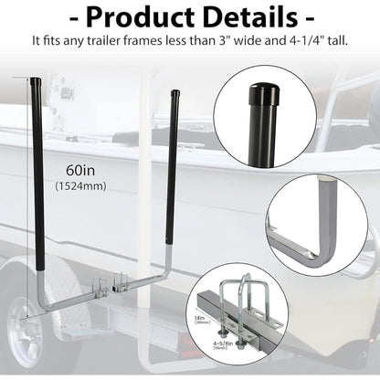 Kojem Boat Trailer Guide Poles for Ski Boat, Fishing Boat, Sailboat, Kayak, Canoe (Size and Color Selected)