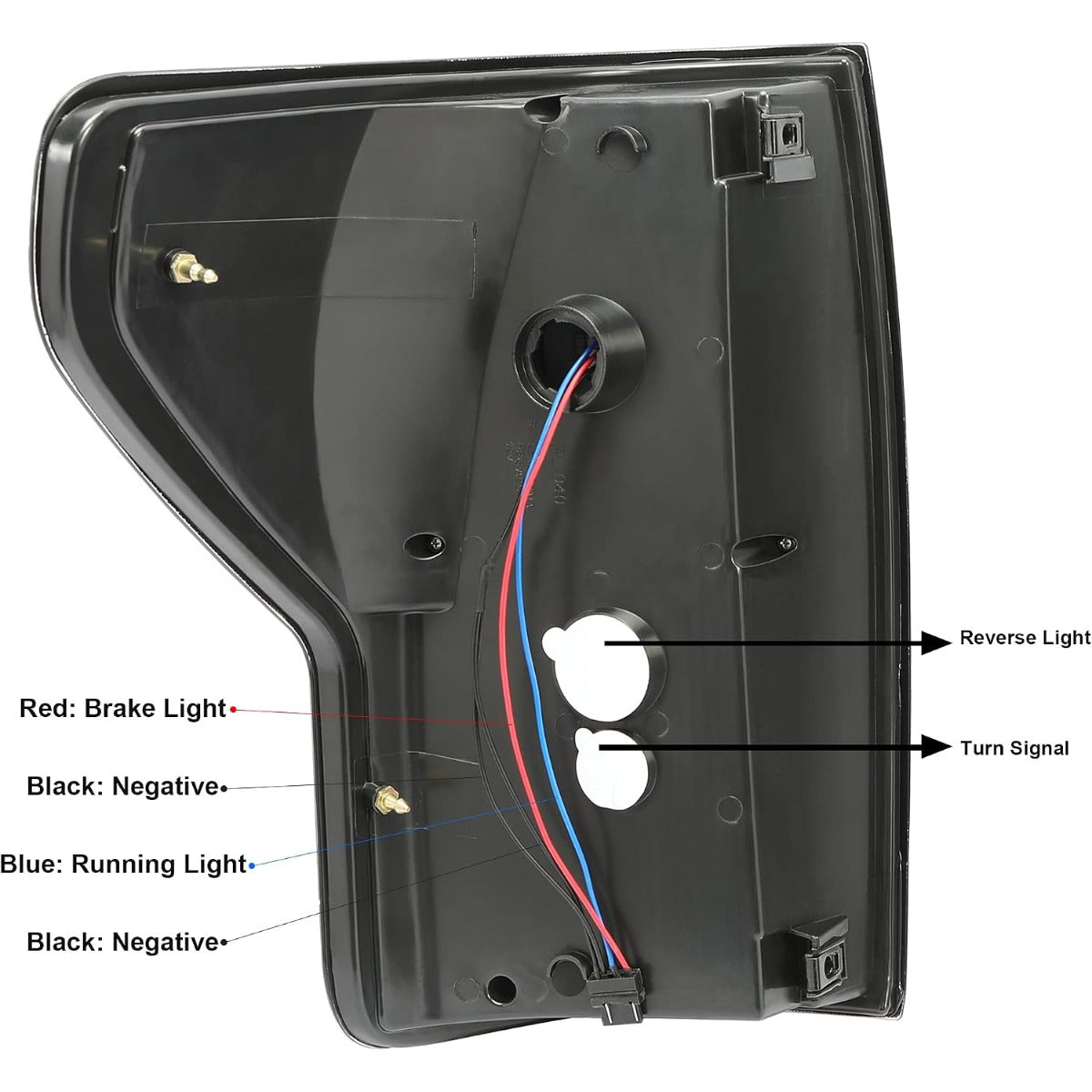 ECOTRIC LED Tail Lights Compatible with 2007-2013 Toyota Tundra Pickup Truck Pair LED Tube Bar Taillights Brake Lamps Tube Style Clear Lens Black Housing Passenger and Driver Side