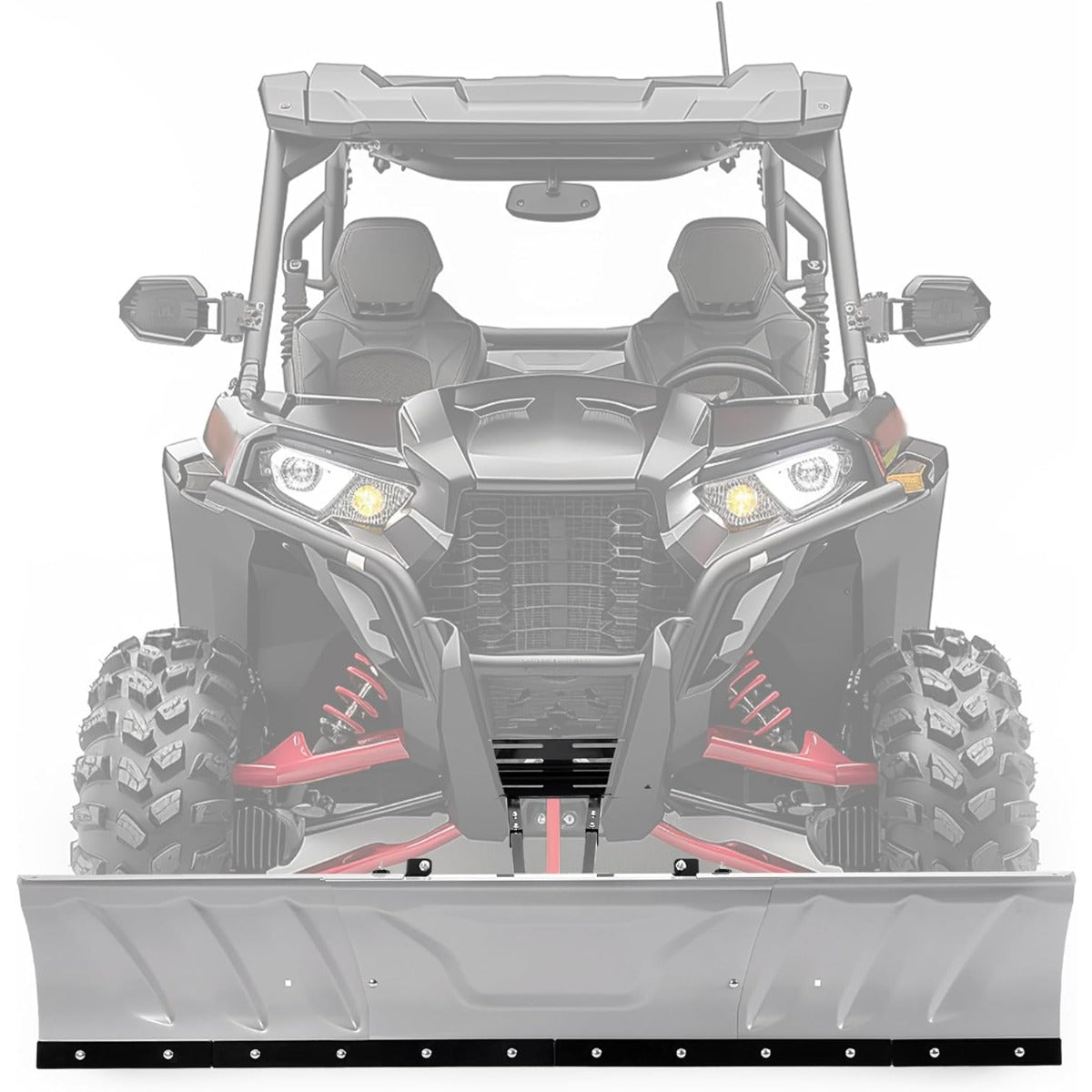 WUTIST 60" - 72" Universal UTV Switchblade Snow Plow Blade Angle Adjustable
