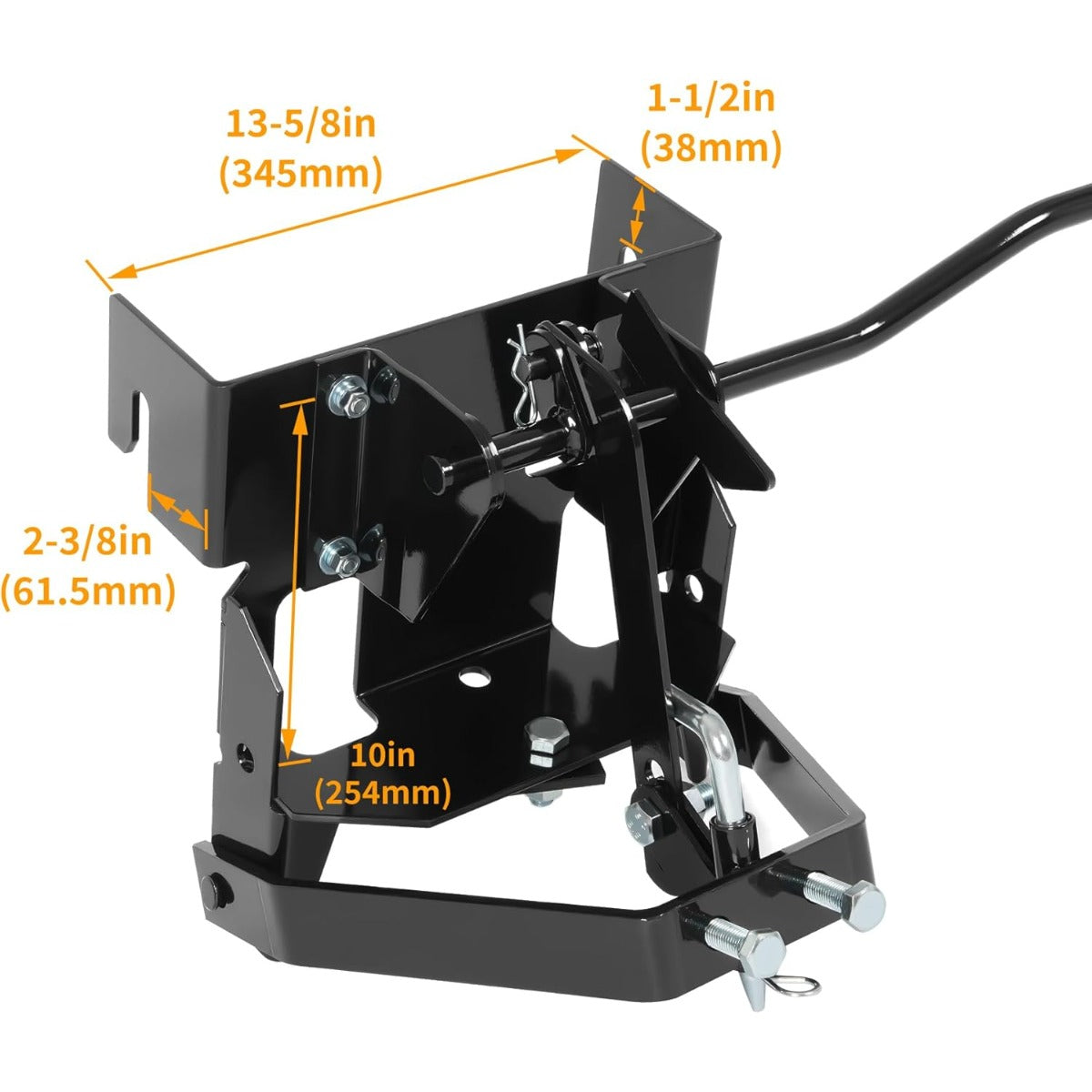 Sleeve Hitch Compatible with Husqvarna Cub Cadet Craftsman MTD Garden Lawn Mower Tractors Replacement for 585607901 Steel Powder Coated Black