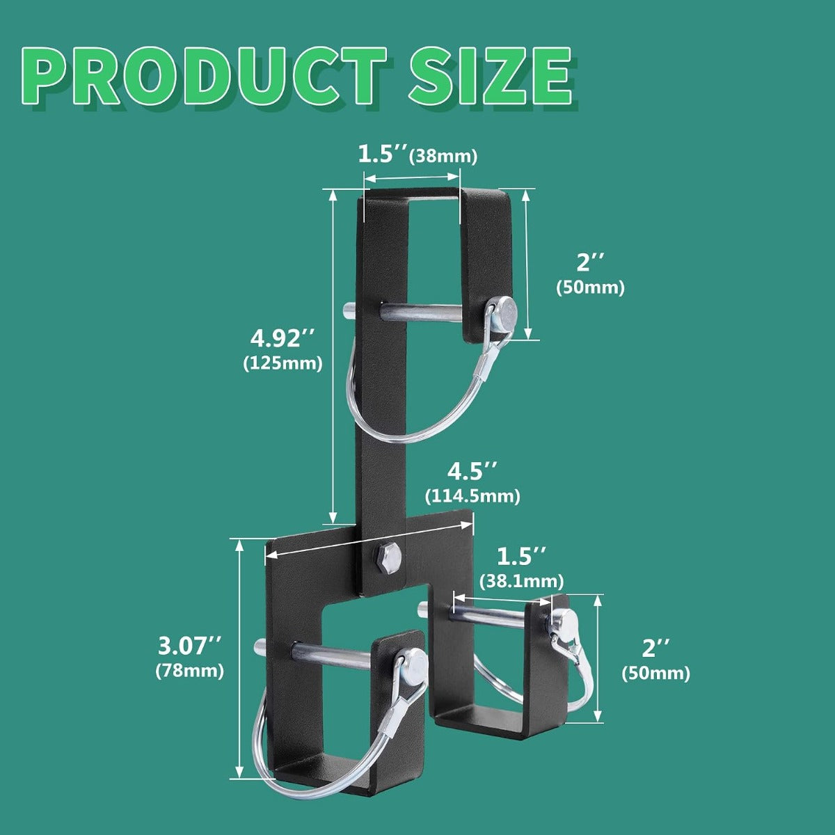 KUAFU Universal Can Couplers Receiver Multiple Wheeled Trash/Recyclable