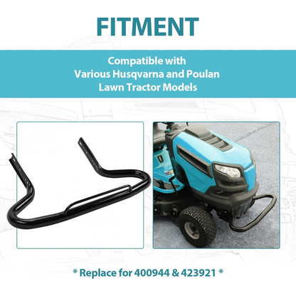Brush Guard Kit Mower Bumper Compatible with Various Husqvarna and Poulan Lawn Tractor Models Replace for 400944 & 423921 GT's,LT's& YT's