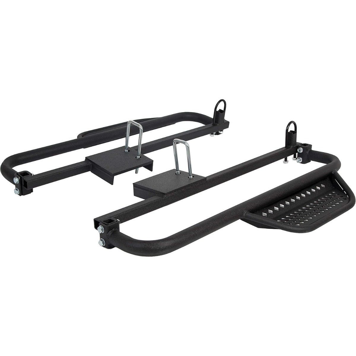 Kojem Running Boards W/Brackets Compatible with 2004-2008 Electric Club Car DS Golf Carts Only with 4 x 12-Volt Batteries Nerf Bars Black Steel Side Step