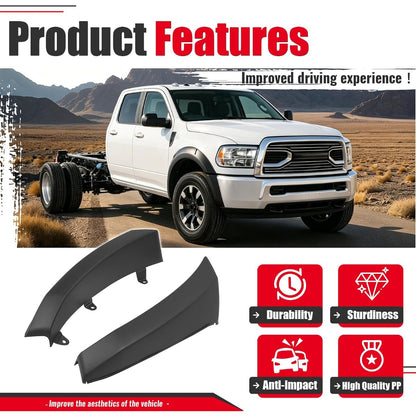2Pcs Fender Flare Set Compatible with 2011-2018 Ram 4500 5500 | Wheel Arch Cover Protector Set Plastic(PP) Textured Black Left + Right