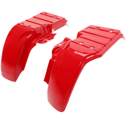 KUAFU Complete Fender Kit 6Pcs Compatible with 1985-1987 Honda Big Red 250 ATC250ES Protection Guard Red Plastic