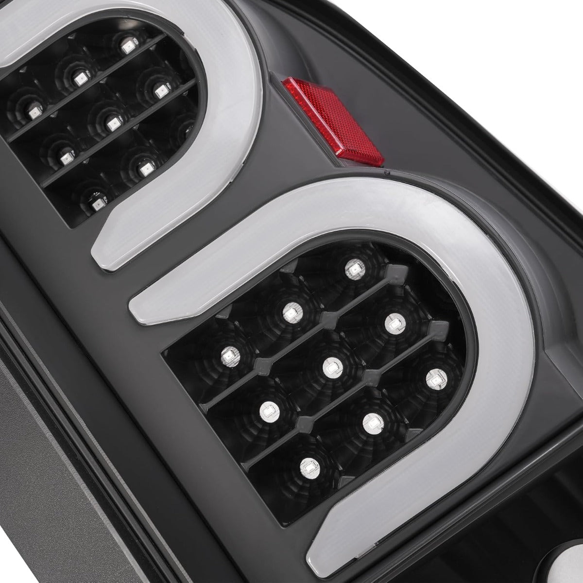 HECASA Pair LED Tail Lights Compatible with 2002-2009 Chevy Chevrolet Trailblazer Base|LS|LT|LTZ| SS|EXT LS|EXT LT|North Face|EXT North Face Rear Brake Lamp LH&RH - Smoke Lens Black Housing, MO-3454