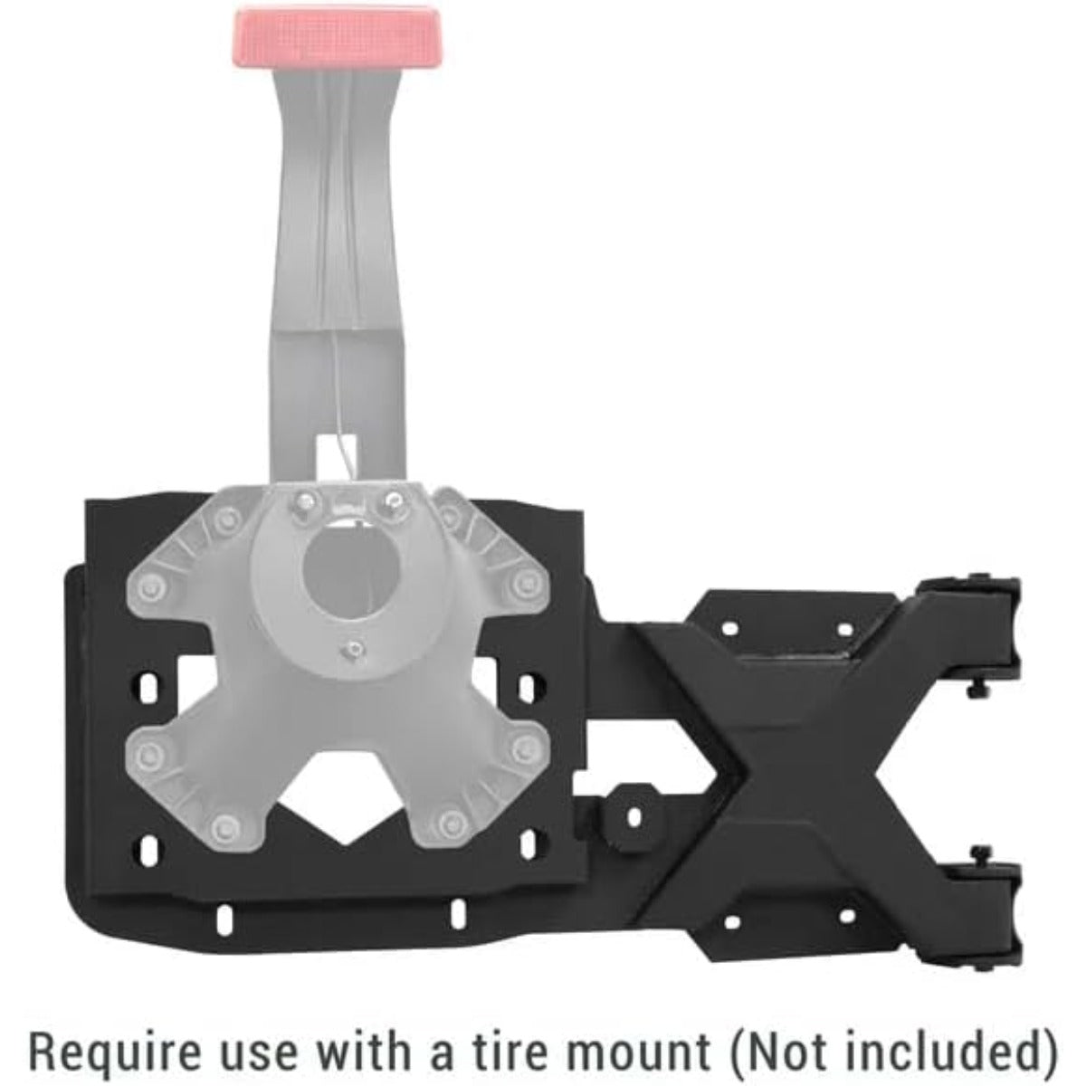 Spare Tire Carrier Up to 37 inches Spare Wheel Compatible with 2007-2018 Jeep Wrangler JK Steel Powder Coated Black