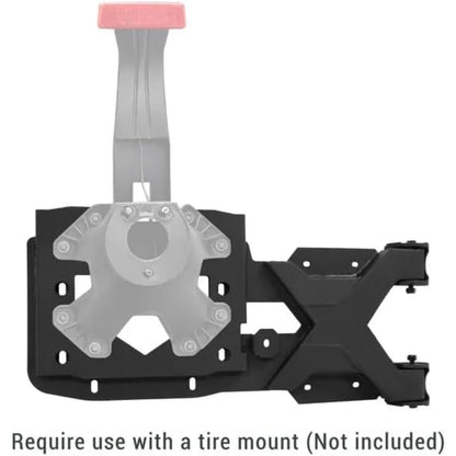 Spare Tire Carrier Up to 37 inches Spare Wheel Compatible with 2007-2018 Jeep Wrangler JK Steel Powder Coated Black