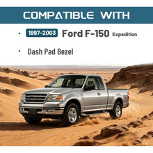 Dash Board Cover Compatible with 1997-2003 Ford F150 Expedition ABS Plastic Graphite Dash Pad Bezel