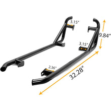 Black Nerf Bars Rock Sliders Compatible with 2014-2023 Polaris RZR XP 1000/ Turbo/Turbo S, RZR 900/900 XC/S 900/ S 1000 (2 Doors) Left & Right Side Steps - 2 Seater