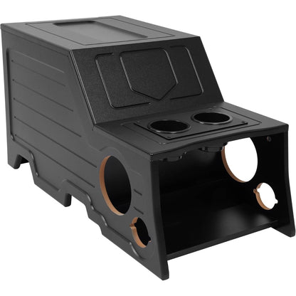Center Console Subwoofer Box Compatible with 2006-2008 Dodge Ram | Crew /Single /Quad Cab MDF+Plastic(ABS) Black Center Console Subwoofer Box