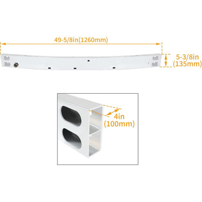 Front Bumper Reinforcement Compatible with 2018-2024 Chevy Chevrolet Equinox GMC Terrain Replacement for GM1006697 23462900 84336944 Aluminum
