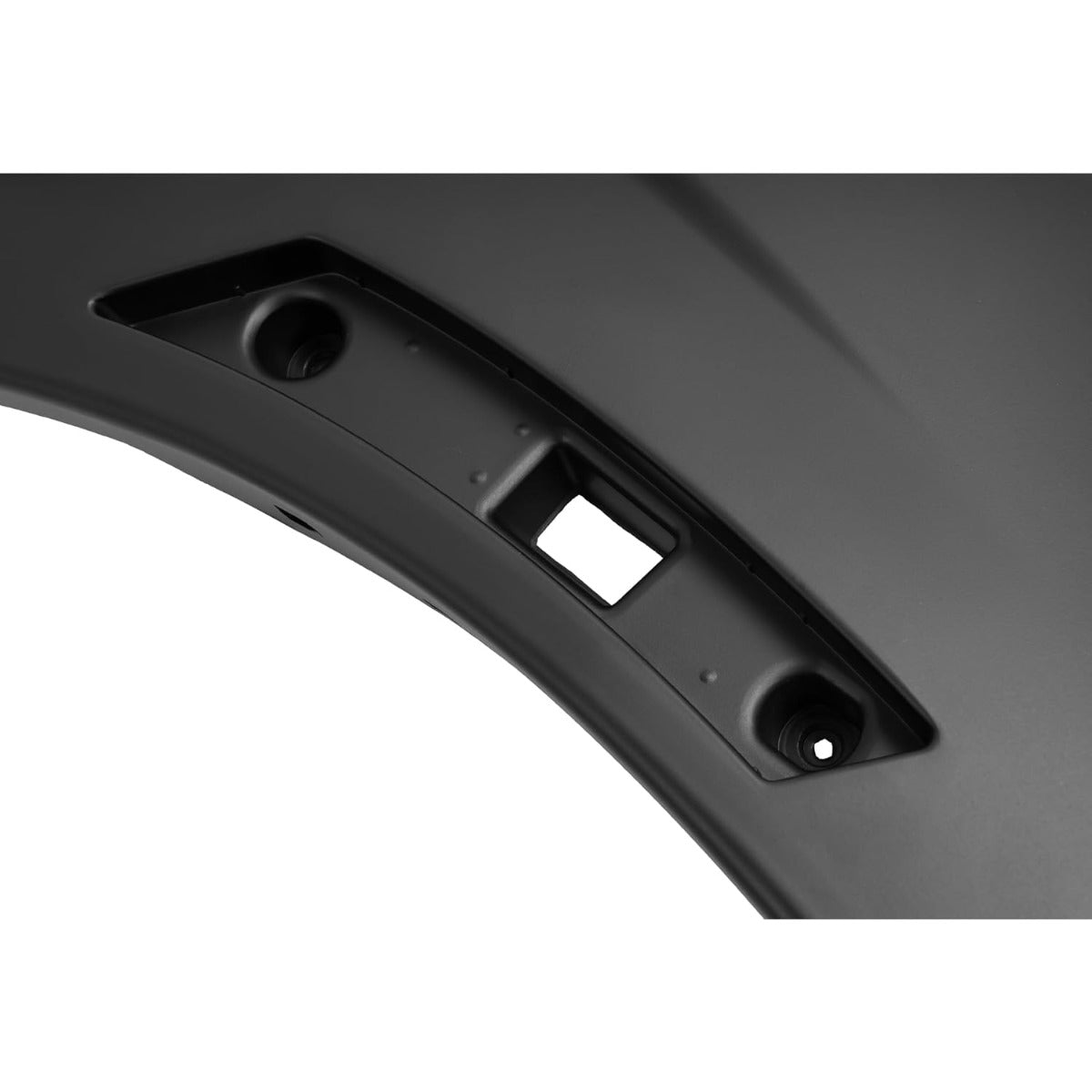 ALMULOO Front Bumper End Cap Compatible with 2022 Nissan Frontier, 2023-2024 Nissan Frontier (submodel: S, SV) Passenger Side, Replace 620189BU0C NI1017100, Plastic(PP) Painted Matte Black