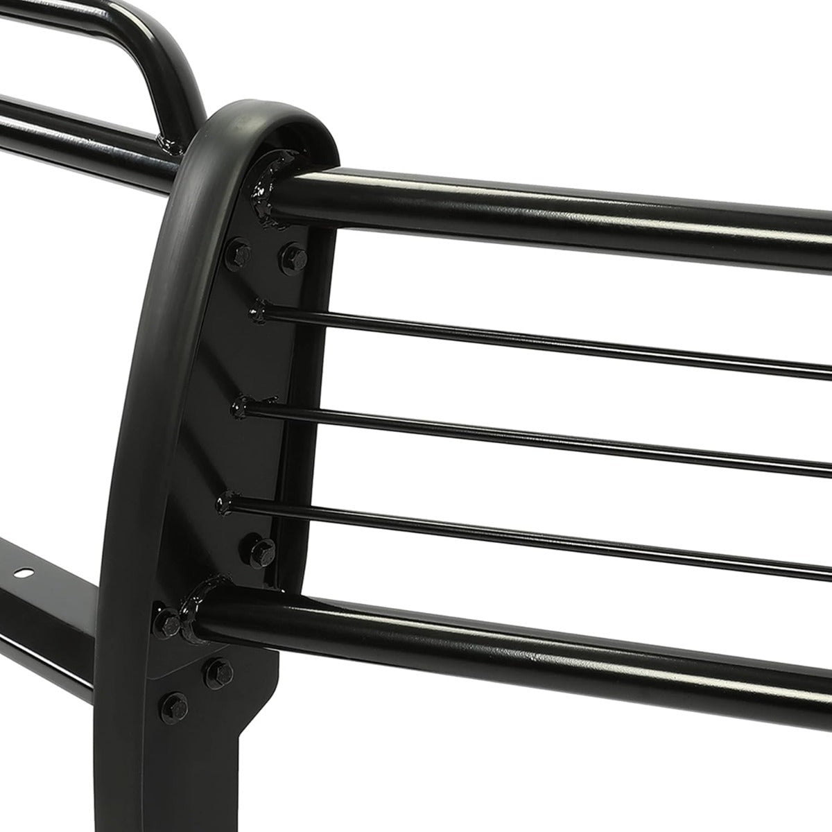 Brush Guard Compatible with 2007-2014 Chevy Chevrolet Suburban Tahoe Avalanche 1500 (New Body Style) Grille Grille Guard Front Bumper Protector Steel Powder Coated Black