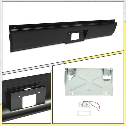 KUAFU Roll Pan Compatible with 1999-2006 Chevy Silverado GMC Sierra 1500 2500 3500 Pickup Trucks w/Light & Flip Down License Plate Only Fit for Fleetside