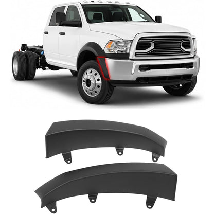 2Pcs Fender Flare Set Compatible with 2011-2018 Ram 4500 5500 | Wheel Arch Cover Protector Set Plastic(PP) Textured Black Left + Right