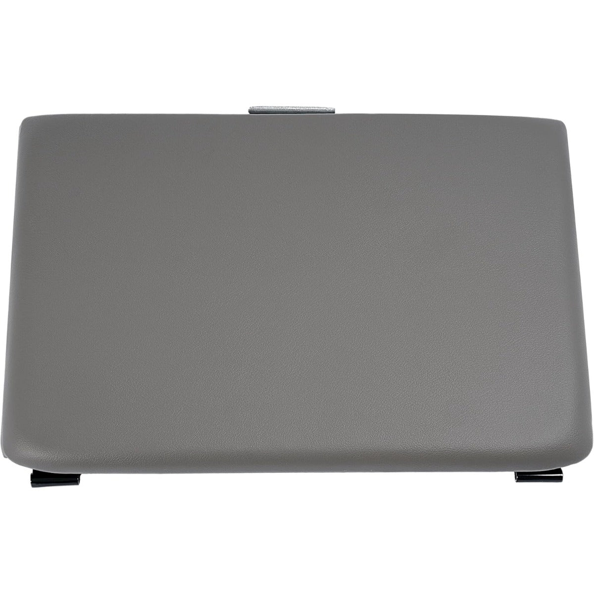 Center Console Lid Compatible with 1999-2010 Ford F-250 F-350 Super Duty Plastic & Aluminium Powder Coated Dark Gray