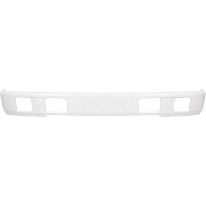 ALMULOO Front Bumper Compatible with 1992¨C2003 Isuzu NPR/NQR/NRR Trucks Heavy Duty Steel White
