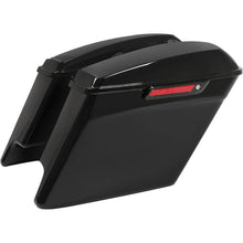 5" Stretched Extended Hard Saddle Bag W/Black Latches for 2014-2024 Harley Touring Road King Road Glide Street Glide Electra Glide Ultra Classic