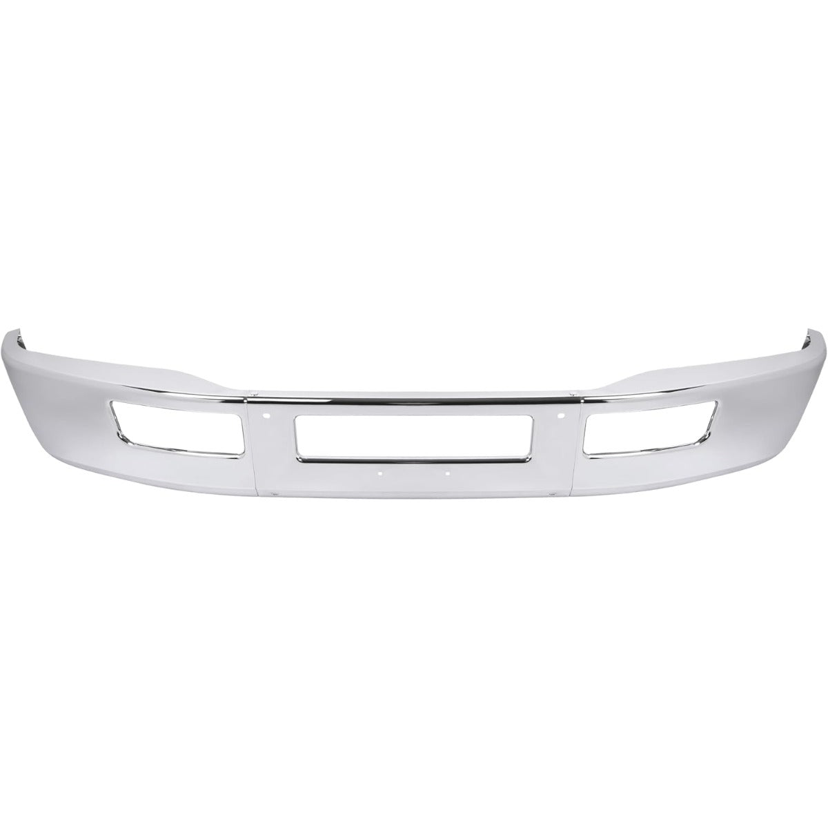 ALMULOO Front Bumper 3Pcs Compatible with 2005-2015 Ford F-650 F-750 Steel Chrome Silvery