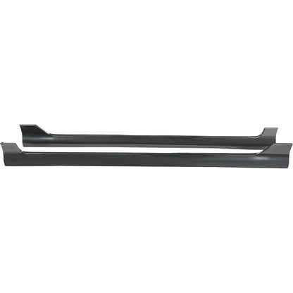Side Skirt Extensions Replacement Compatible with 2003-2008 Toyota Corolla Rocker Panels Guard Body Kit Black Plastic (Pair)