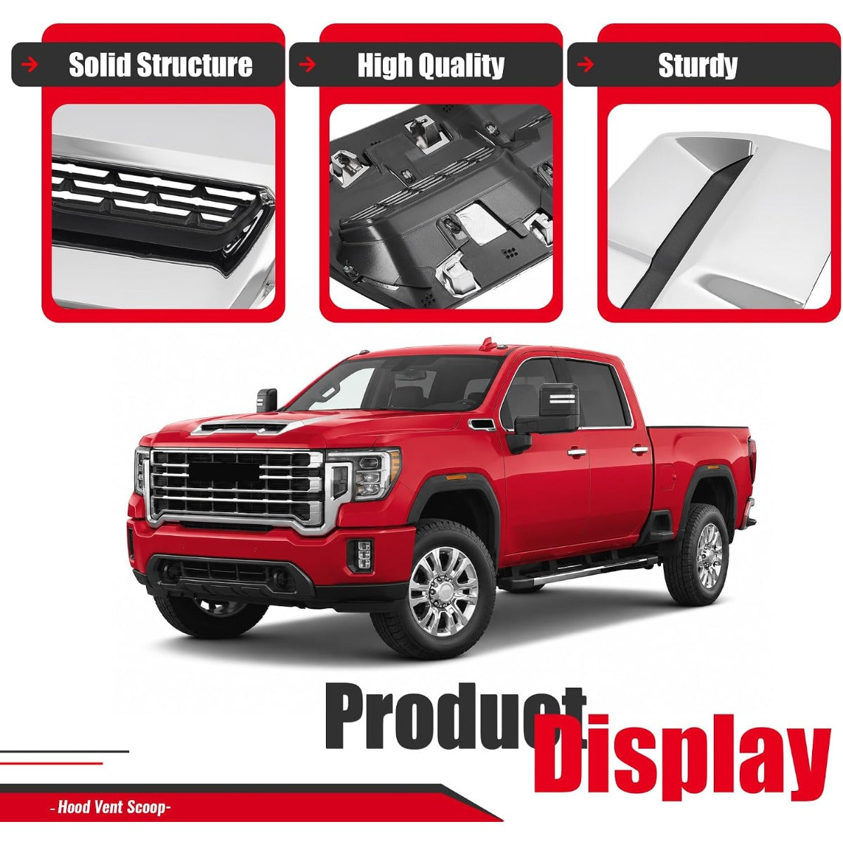 Hood Scoop Vent Compatible with 2020-2023 GMC Sierra