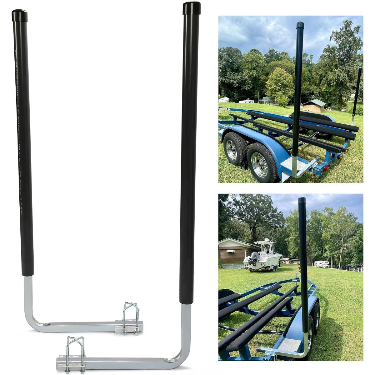 Kojem Boat Trailer Guide Poles for Ski Boat, Fishing Boat, Sailboat, Kayak, Canoe (Size and Color Selected)