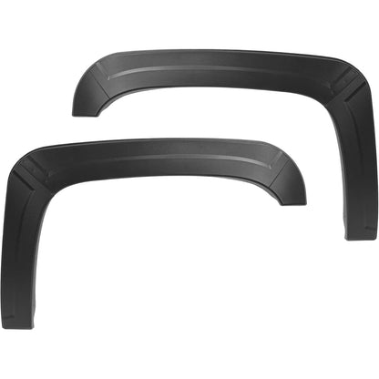 4Pcs Fender Flares Set Compatible with 2007-2013 Chevy Chevrolet Silverado 1500 Standard/Extended Cab Front & Rear Wheel Arch Cover Protector Plastic(PP) Textured Black
