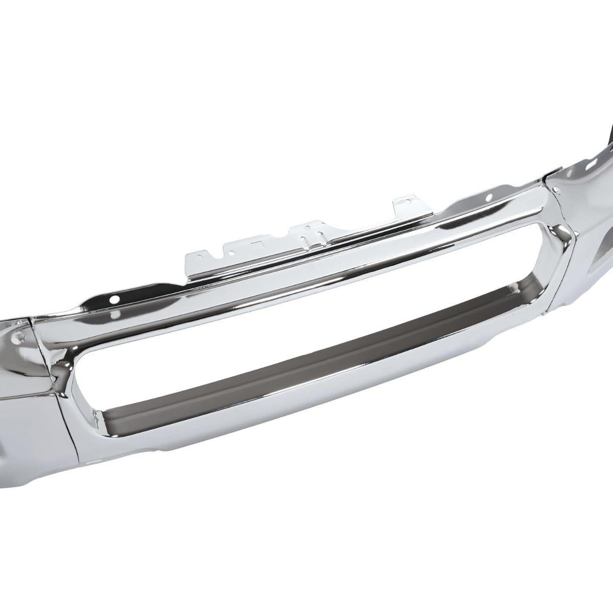 ALMULOO Front Bumper Face Bar Compatible with 2004 2005 Ford F-150 W/O Fog Light Holes Replace For 4L3Z17757AA FO1002388 Modular Design-3Pcs Steel Chrome Silvery