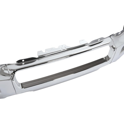ALMULOO Front Bumper Face Bar Compatible with 2004 2005 Ford F-150 W/O Fog Light Holes Replace For 4L3Z17757AA FO1002388 Modular Design-3Pcs Steel Chrome Silvery