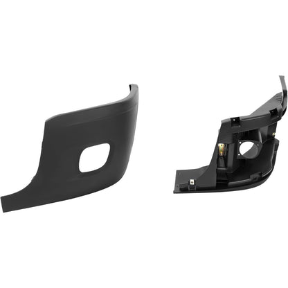 KUAFU LH Front Bumper End Cap+Reinforcement Compatible with 08-17 Cascadia