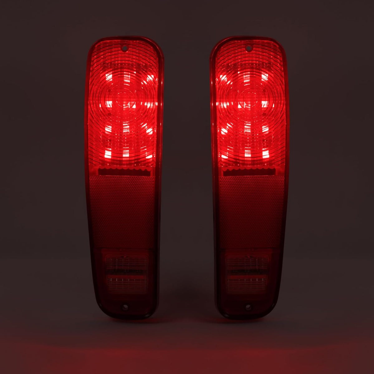 HECASA LED Tail Lights Brake Lamps Compatible with 1973-1977 Ford Pickup F100 F150 F250 F350 Driver & Passenger Side - Red Lens